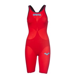 Arena Carbon Air 2 Open Back Kneeskin - Red/Blue