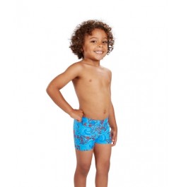 Speedo Boys Sea Squad Allover Aquashort Blue/Red