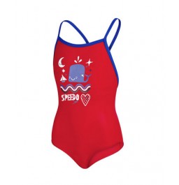 Speedo Infant Girls' Essential Thinstrap Swimsuit Blue/Navy