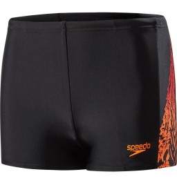 Speedo Lightning Spritz Panel Aquashort - Black/Orange