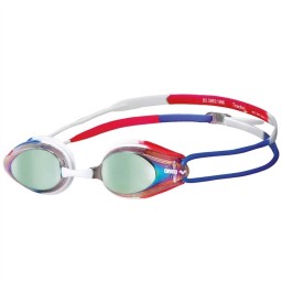 Arena Tracks Mirror Racing Goggles - Gold/Blue/Red