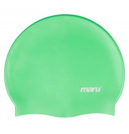 Maru Silicone Swim Hat Green