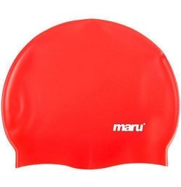 Maru Silicone Swim Hat Red