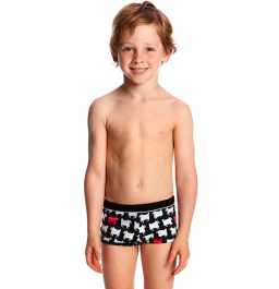 Funky Trunks Toddler Boys Angry Ram Square Trunks Printed Trunks