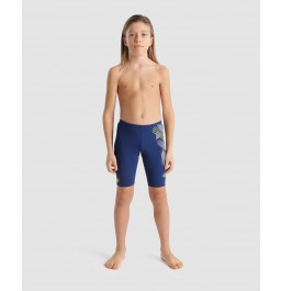 Arena Boys Swim Jammer Graphic Print - Navy/White 