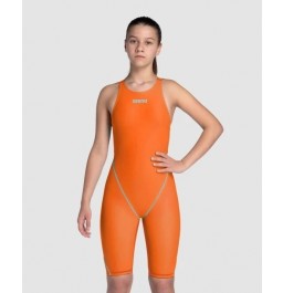  Arena Girl’s Racing Suit Powerskin ST Next - Orange/Teal