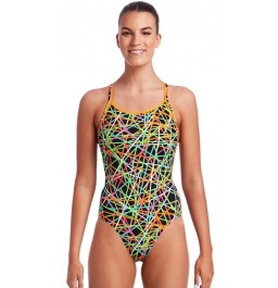  Funkita Womens Strapped In Diamond Back One Piece