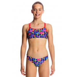  Funkita Girls Inked Criss Cross Two Piece