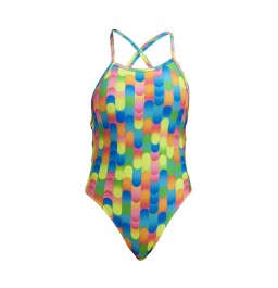  Funkita Girls Blocked Dotty Tie Me Tight One Piece