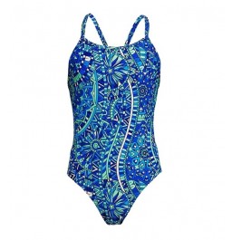  Funkita Girls Blues Festival Diamond Back One Piece