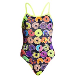 Funkita Girls Dunking Donuts Single Strap One Piece