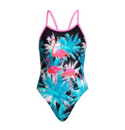 Funkita Girls Flamingo Night Single Strap One Piece