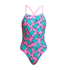 Funkita Girls Paddling Pink Tie Me Tight One Piece