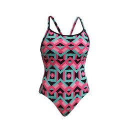  Funkita Ladies Square Stare Diamond Back One Piece