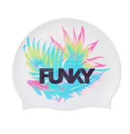 Funky Palm Off Silicone Swim Cap