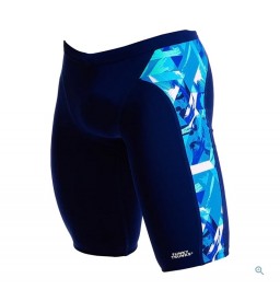 Funky Trunks Mens Training Jammers Bashed Blue