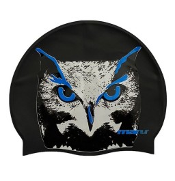 Maru Silicone Swim Hat - Owl Print