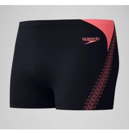 Speedo Men's HyperBoom Splice Aquashort Black/Coral