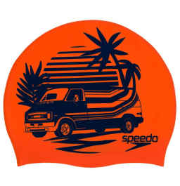 Speedo Slogan Print Cap - Orange/Blue