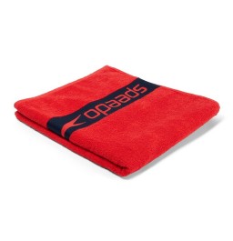  Speedo Border Towel - Red/Navy