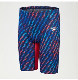 Speedo Boys Fastskin Junior Endurance+ Max High Waisted Jammer Blue/Red