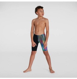 Speedo Boy's HyperChromatic Allover Jammer Black/Red