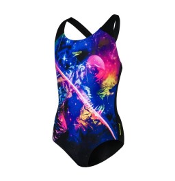 Speedo Girls Junior Digital Placement Splashback Swimsuit