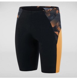 Speedo Men's Eco Endurance+ Slice Jammer Black/Orange