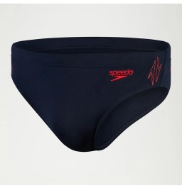 Speedo Men's Hyper Boom Splice Brief Navy/Red