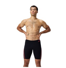 Speedo Men's HyperBoom Splice Jammer Black/Coral