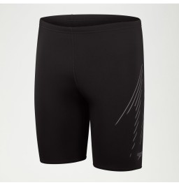 Speedo Mens Hyper Boom Placement Jammer -  Black/Grey