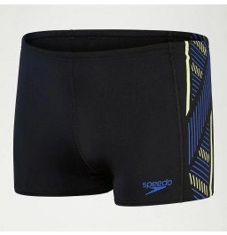 Speedo Mens Tech Panel Aquashorts Black/Blue