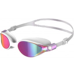 Speedo Virtue Female Mirrored Goggles - White/ Purple