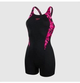 Speedo Women's Hyperboom Splice Legsuit Black/Pink