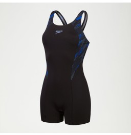 Speedo Womens HyperBoom Legsuit - Black/ Blue