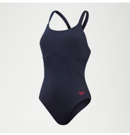 Speedo Womens Shaping Cross Back Swimsuit - Blue