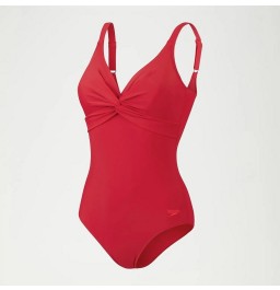 Speedo Women's Shaping Brigitte Swimsuit Red