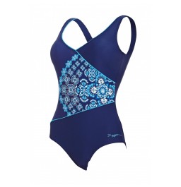 Zoggs Craftwork Wrap Front Swimsuit