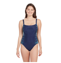 Zoggs Ladies Blue Chime Adjustable Classic Back Swimsuit