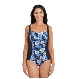 Zoggs Spring Blossom Ruched Front One Piece 