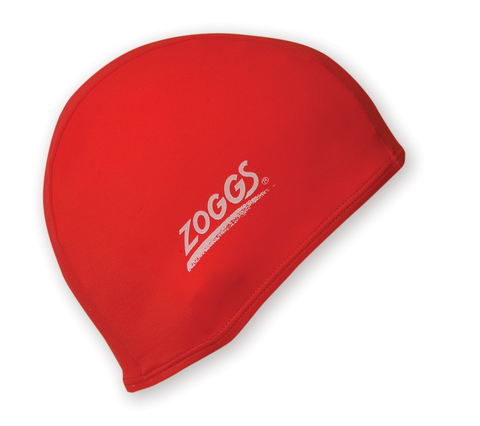 One Size Fits All Zoggs Silicone Swim Cap Red 