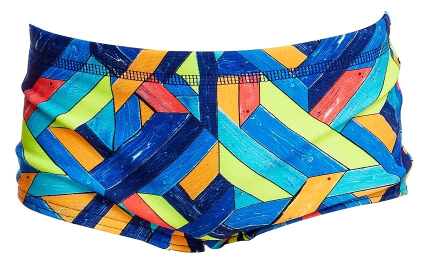 Funky Trunks Toddler Boys Boarded Up Printed Trunks