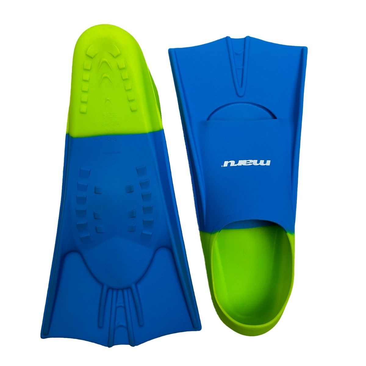 Maru Training Fins Blue/Lime