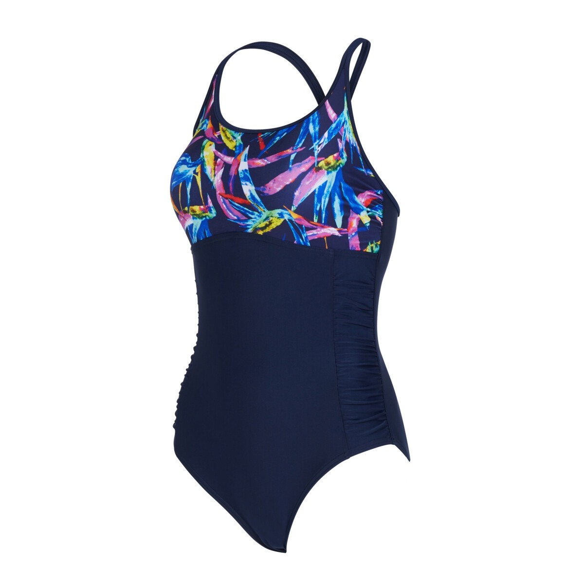 Zoggs Womens Neon Crystal Multiway One Piece Swimsuit