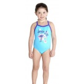 Speedo Essential Thinstrap 1 Piece Turquoise / Violet Junior