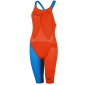  Speedo Fastskin LZR Racer Elite 2 Openback Kneeskin Orange/Blue