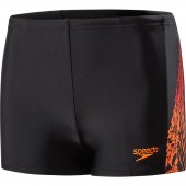 Speedo Lightning Spritz Panel Aquashort - Black/Orange