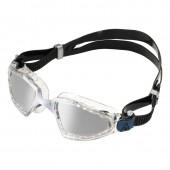 Aqua Sphere Kayenne Pro Silver Titanium Mirrored Lens Goggles