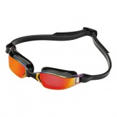  Aqua Sphere Xceed  Red Titanium Mirrored Swim Goggles 