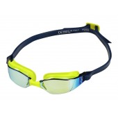  Aqua Sphere Xceed Yellow Titanium Mirrored Swim Goggle 